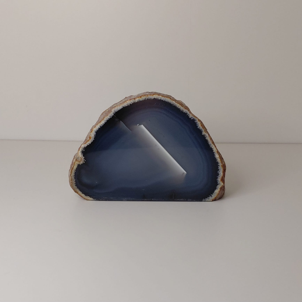 Agaat Waxinelicht Blauw