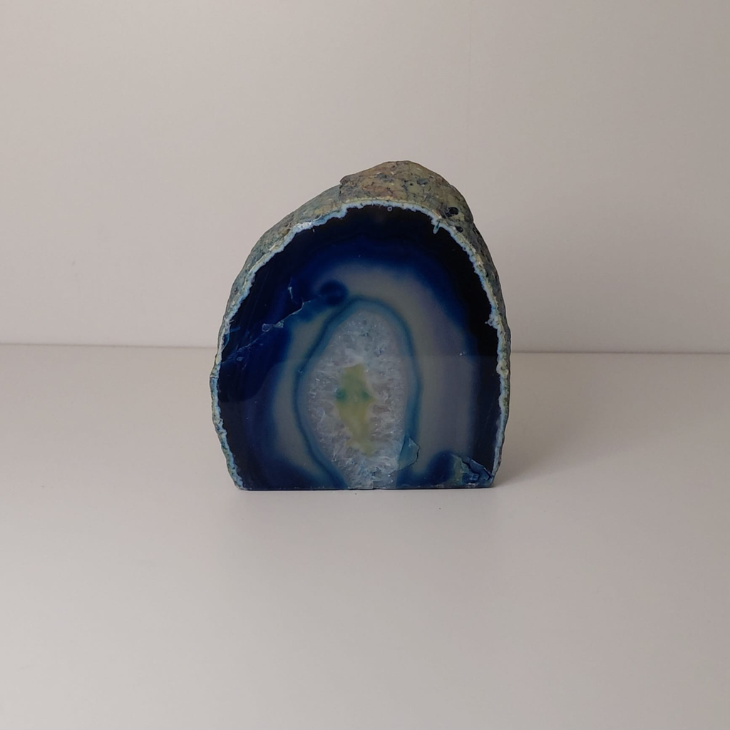 Agaat waxinelicht Blauw